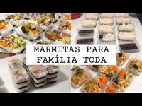 MARMITAS DA SEMANA PARA A FAMÍLIA TODA 😍 - Cardápio e Preparo em 1 hora - YouTube