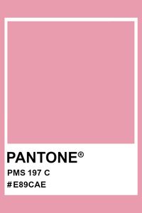 PANTONE 197 C #pantone #color #PMS #hex