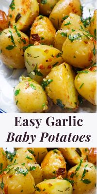 Garlic Baby Potatoes Recipe - Beauty Bites