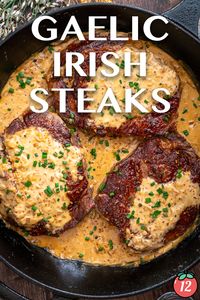 Gaelic Irish Steaks with Whiskey Cream and Colcannon | 12 Tomatoes