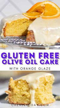 How to make this gluten free olive oil cake with orange zest and an amazing orange glaze! It's an easy gluten free cake recipe with a vegan and dairy free option!