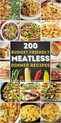 Try these delicious meatless meals on a budget. These recipes are so flavorful that you won’t even miss the meat! Whether you are doing meatless Monday or celebrating lent, they are plenty of healthy and easy meatless recipes.