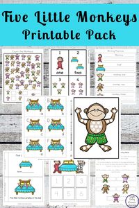 Five Little Monkeys Printable