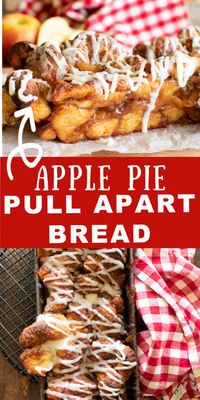 Apple Monkey Bread, or Pull Apart Bread, has all the cozy yumminess of apple pie in this easy (hello frozen rolls) breakfast bread recipe! It's gooey and comforting! It will make your house smell like heaven!