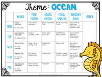 Tons of ocean themed ideas perfect for Tot School, Preschool, or the kindergarten classroom.