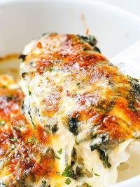 Spinach Chicken Casserole Recipe with Cream Cheese and Mozzarella — Eatwell101