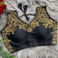 Blouse has Thread, Sequence and Zari Work

Blouse Material:-  Phantom silk

Blouse has Back Open Pattern

Blouse size:- Making 38(Alter up to 40)

https://www.facebook.com/share/p/SC9jHkqpm2Uota9n/

Only@399/- In India. DM for Other Locations. (WhatsApp On +91-9714918354), https://wa.me/qr/ZVZQ2OHYDVGZF1