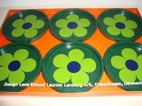 Laurids Lønborg retro coasters from the 70s and designed by Lena Eklund. #laurids #loenborg #coasters #retro #70s #lena #eklund #kitchenware