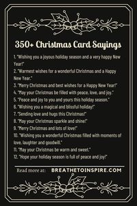 Christmas card sayings