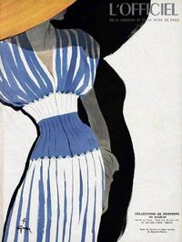 Carven P/E 1948. Illustration de René Gruau.