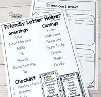 Friendly Letter Writing Workshop Unit by Growing Firsties | TpT