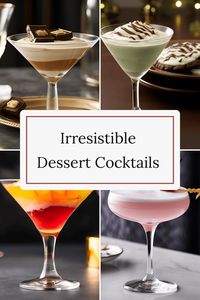 Discover a tempting selection of dessert cocktails, including White Russian, Mudslide, Grasshopper, and more. Indulge in creamy, rich flavors and explore these luscious concoctions today!