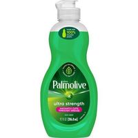 Palmolive Ultra Strength Original Liquid Dish Soap delivers grease-fighting power yet is gentle on your hands. The signature Palmolive formula instantly cuts through grease, fights odor and removes 24-hour, stuck-on food to leave even your dirtiest dishes sparkling clean. Cleaning ingredients are free of phosphates and parabens for an eco-friendly dish soap. This is a bundle of 10 Each 1 per Each Size: 9.7 fl oz (0.3 quart).  Color: Green.