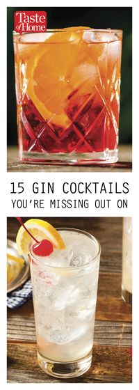 15 Gin Cocktails You're Missing Out On