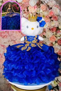 Complete your Quinceañera ensemble with an adorable kitty companion, perfectly coordinated to match your dress. This charming accessory adds a playful touch to your celebration, ensuring you're the center of attention on your special day. Embrace the magic of your Quinceañera with this delightful kitty to accompany you. Quinceañera dress, kitty companion, matching accessory, celebration, special day, Quinceañera outfit, dress coordination, cat lover, party accessory, cute addition