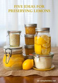 5 ideas for preserving lemons on simplebites.net: