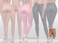 The Sims Resource - Nude Leather Jeans