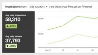 Toda conta empresarial do Pinterest, os perfis Business, tem acesso ao Pinterest Analytics, que dá acesso a dados da conta, dos seguidores e também do domínio associado à conta.  Se você já possui uma conta criada há mais tempo e não é business, sem problema, é fácil converte-la com poucos cliques aqui:  http://www.pinterest.com/business/convert/