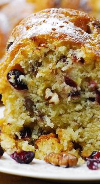 Holidays: Cranberry Apple Pecan Bundt Cake #pecans #apples #bundtcake #thanksgivingcake #christmascake #sponsored #holidayrecipe #holidayideas