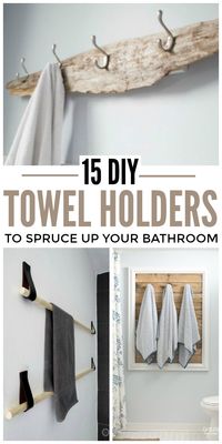 15 DIY Towel Holders to Spruce Up Your Bathroom