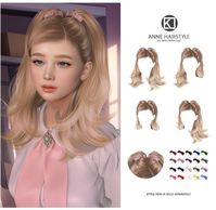 free content #sims4cc #hair #sims4alphacc #sims4alphahair #conversion