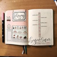 February is right around the corner, which means every grocery store is stocking up on sweetsso, I decided to go for a bakery/sweets/dessert theme this month! . . . #february #monthlyspread #februarymonthly #sugarsugar #sweets #staycreative #bulletjournal #bujo #bujojunkies #bulletjournaljunkies #planner #organization #bulletjournallove #bulletjournalideas #mildliner #tombowdualbrushpens #crayolasupertips #pigmamicron #journal #showmeyourbulletjournal #sleepybujo #leuchtturm1917 #doodle ...