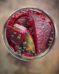 Pickled Beets with Bay Leaves and Juniper