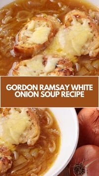 This delicious white onion soup, inspired by Gordon Ramsay, is a creamy, comforting dish that’s quick to make with simple, everyday ingredients. Perfect as a light meal or starter, it’s loaded with tender onions, rich cheese, and aromatic herbs. Customize it with crispy croutons or fresh chives for an extra special touch!