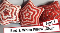 Red and White Pillow Star Part 1 - YouTube