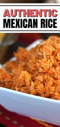 Looking for a simple Authentic Mexican rice recipe that will taste as if you got it from a Mexican restaurant? This easy-to-follow recipe combines traditional Mexican flavors with simple ingredients you likely already have in your pantry to give you a delicious, flavorful, and truly authentic Mexican rice dish. It's sure to become a new favorite in your home.