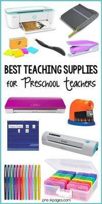 The best teaching supplies for preschool teachers. A list of the most helpful supplies for all preschool, pre-k, and kindergarten teachers.