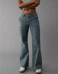 AE Snappy Stretch Low-Rise Baggy Flare Pant