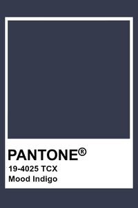 Pantone Mood Indigo