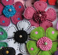 Felted flowers