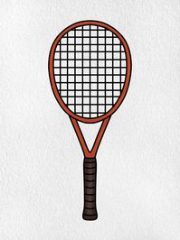 Draw a Tennis Racket - HelloArtsy