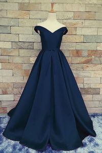 Elegant #DarkNavyDresses #BlueDresses #ALinedresses #Prom Gown #EveningDress - prom gown