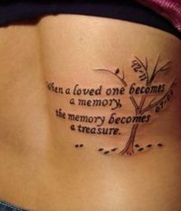 memorial tattoo, in memory tattoo, tree of life, memorial tattoo ideas.. Reading this almost made me cry