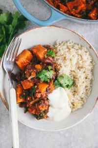 Sweet Potato and Kale Chili