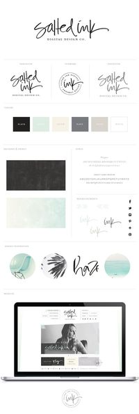 salted ink digital design studio brand style guide