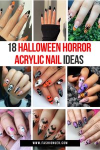 These Halloween horror acrylic nail ideas will give your manicure an eerie, yet stunning twist! From blood drips to spooky designs, these nails will add the perfect touch of horror to your Halloween look. Prepare to leave everyone amazed with these unique and terrifying designs. Try them this season!
#HalloweenNails #HorrorNailArt #AcrylicNails #SpookyNails #NailInspiration