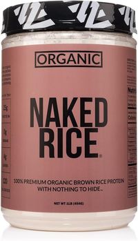 Amazon.com: NAKED nutrition Naked Rice 1Lb - Organic Brown Rice Protein Powder - Vegan Protein Powder, GMO Free, Gluten Free & Soy Free. Plant-Based Protein, No Artificial Ingredients - 15 Servings : Grocery & Gourmet Food