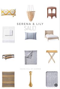 Shop the cutest items from Serena & Lily’s sale: trays, bedding, decor, rugs, outdoor furniture, etc, selected by House Full of Summer #coastaldecor #housefullofsummer #homedecor