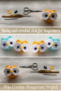 Baby Owl Crochet Doll For Beginners Amigurumi - Crocheted World