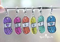 Remember all the fun you can have with Shrinky Dinks!? Draw or trace an image on the plastic sheet then color, bake, and shrink! Make charms, keychains, ornaments, jewelry, toys or STITCH MARKERS!! I made shrinky dink yarn skeins using sharpie markers and even put my most used hook sizes on a few of them so if I …