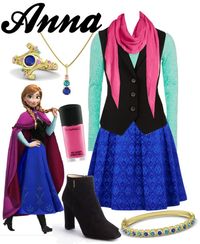 Anna by sophiedee11 featuring a purple shawl To see more of my Disney outfits on tumblr, go here.