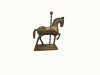 Vintage Brass Mini Carousel Pony Figurine Paperweight - Etsy