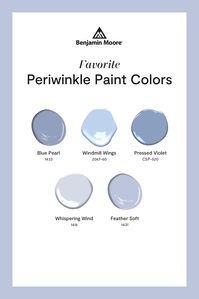 Typically blue with an undertone of purple or gray, periwinkle paint colors are reminiscent of its namesake flower. Thought to symbolize the new beginnings of springs and bring serenity to all spaces, try your favorite in a bedroom or bathroom—anywhere that lets you relax and refresh to face the day anew.