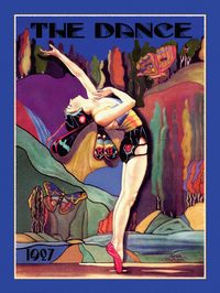 Whimsical Art Deco Dance Cover The Dance Magazine Deco Fairy Butterfly Dancer Musical Arts by Jean Oldham Giclee Fine Art Print 12x16