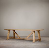 Such a great table. The 72" would be ideal for our dining room. Trestle Reclaimed Russian Oak Dining Table