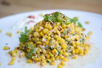 Skinny Mexican Street Corn Salad with Greek Yogurt |